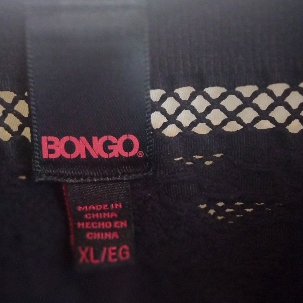 Bongo Black Mesh/Print Top - Picture 7 of 9